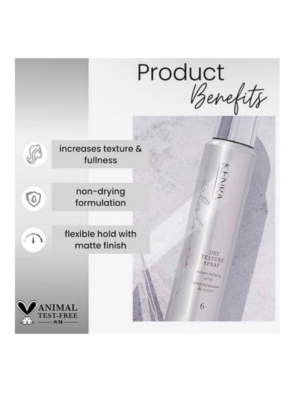 Kenra Platinum - Dry Texture Spray 6 - Picture 2 of 6